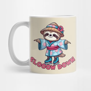 Ice skating sloth Mug